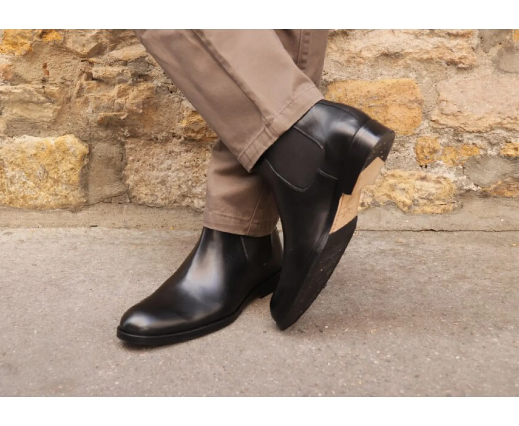 Bexley Chelsea Boots | Black Chelsea Boots Dawson Ii Patin Blackblack With Black Waistband