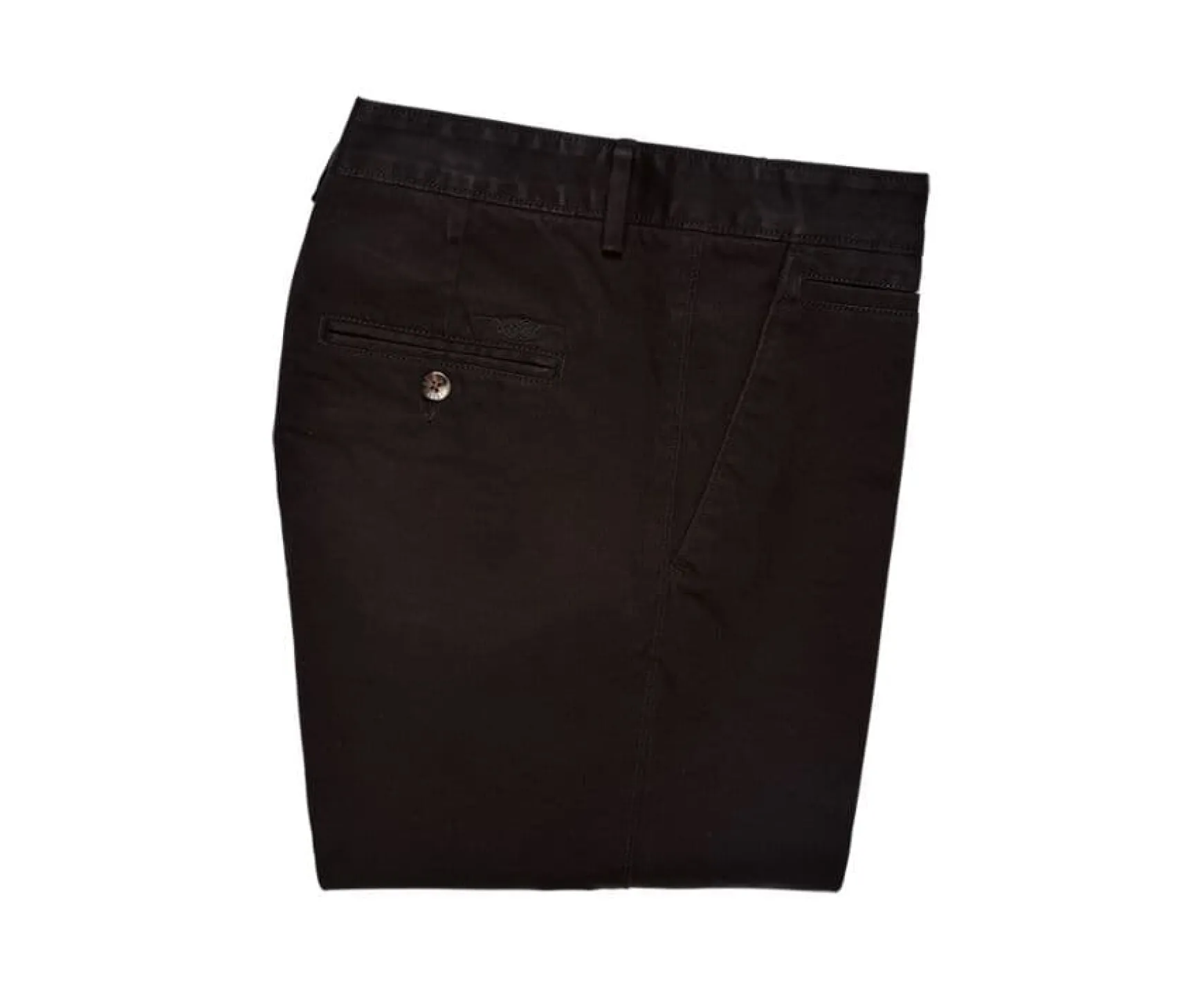 Bexley Adjusted Fit | Black Chino Trousers For Men Nigel Ii Blackblack With Black Waistband
