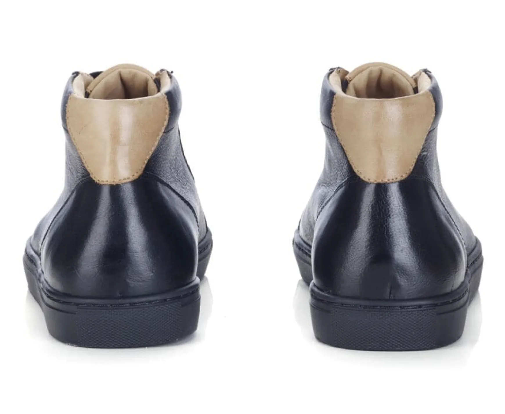 Bexley Trainers & Sneakers | Black High Top Trainers - Thornlea | Blackblack With Black Waistband