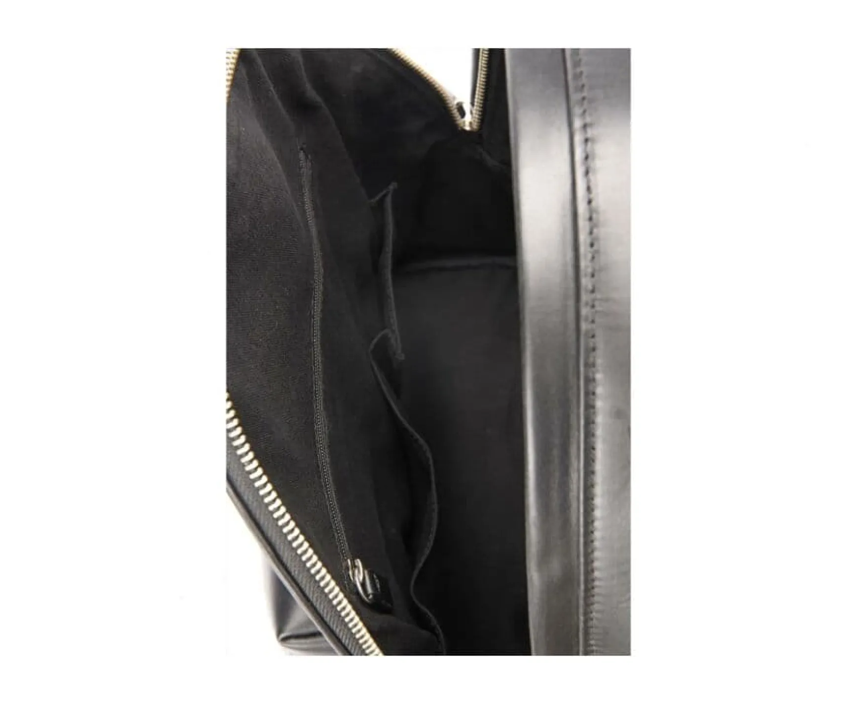 Bexley | Black Men'S Leather Backpack Blackblack With Black Waistband