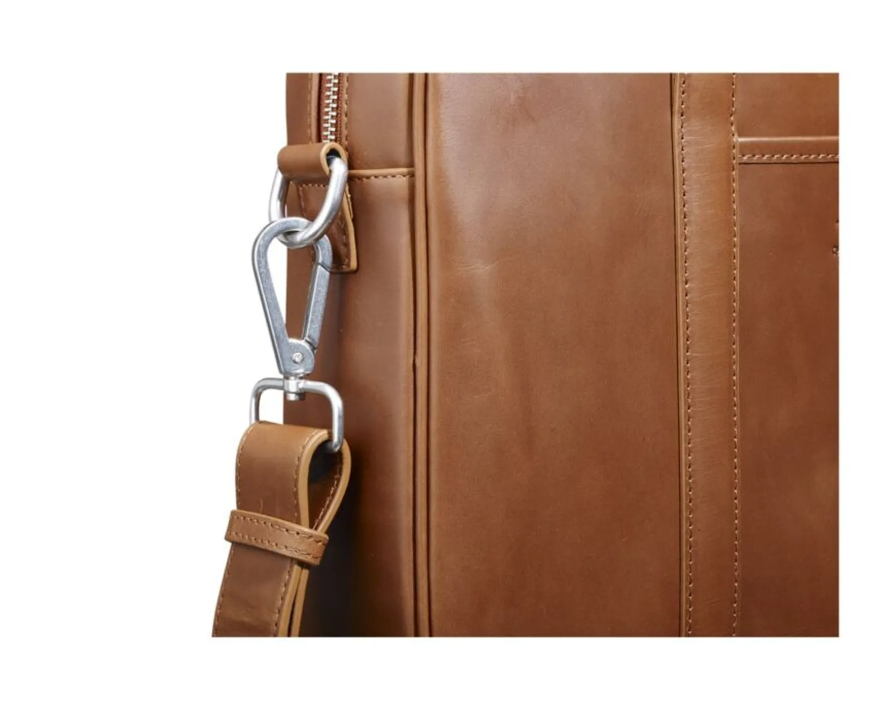 Bexley | Black Men'S Leather Satchel With Shoulder Strap Gold