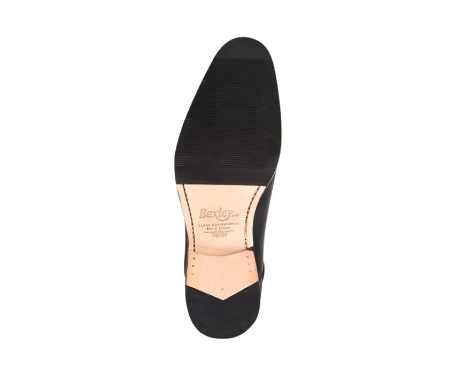 Bexley Oxford Shoes | Black Oxford Shoes - Rubber Pad Brackley Patin Blackblack With Black Waistband