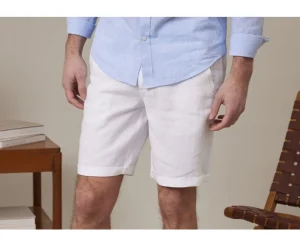 Bexley Chino Shorts | Blanc Linen Shorts Borys White