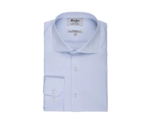 Bexley | Blue Sky Two Ply Plain Oxford Shirt Ottavio Classic Pale Blue