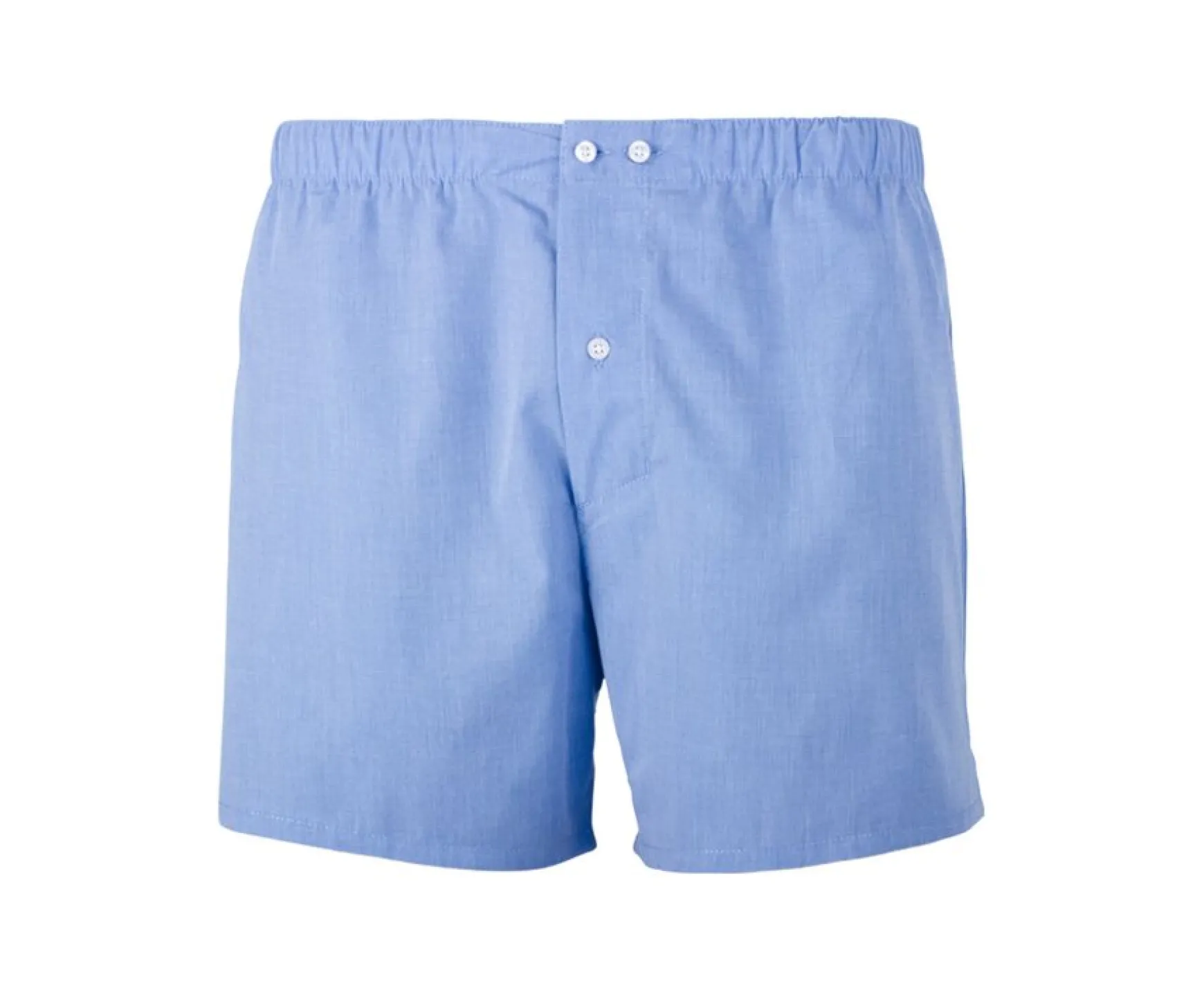 Bexley | Box Of 2 Plain Blue/Striped Ocean Blue And White Men'S Boxer Shorts - Elon | Grey, Pink And Red