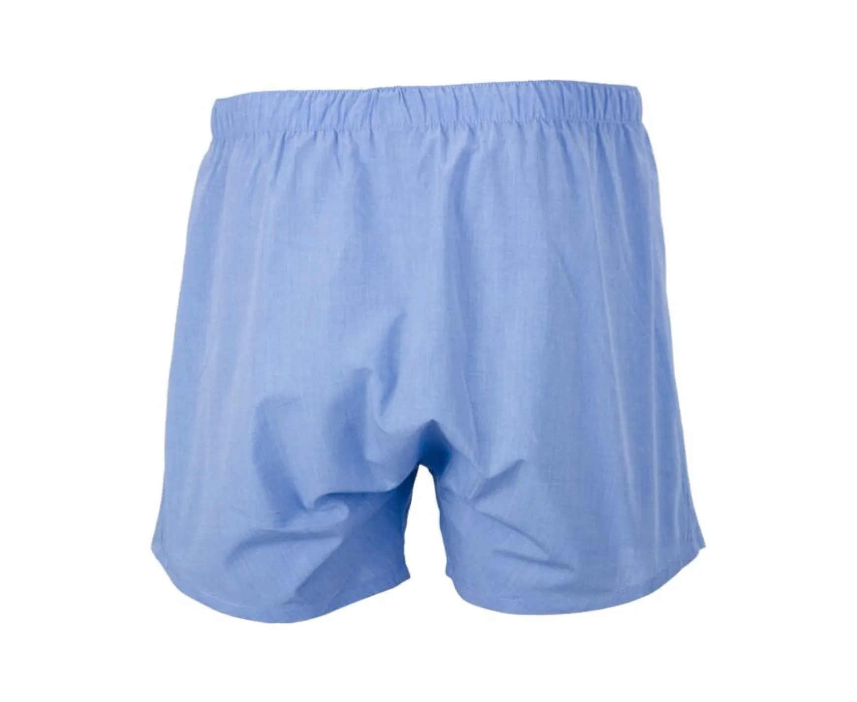 Bexley | Box Of 2 Plain Blue/Striped Ocean Blue And White Men'S Boxer Shorts - Elon | Grey, Pink And Red