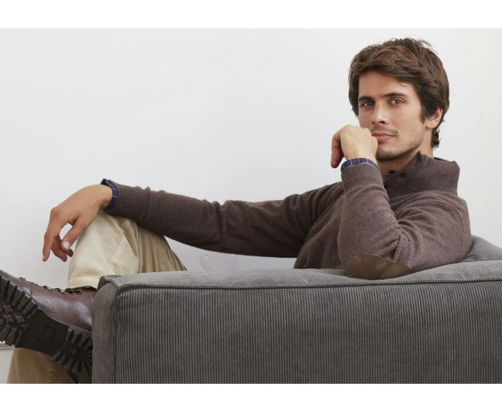 Bexley | Brown High-Collar Wool Jumper Kiltan Chestnut Brown