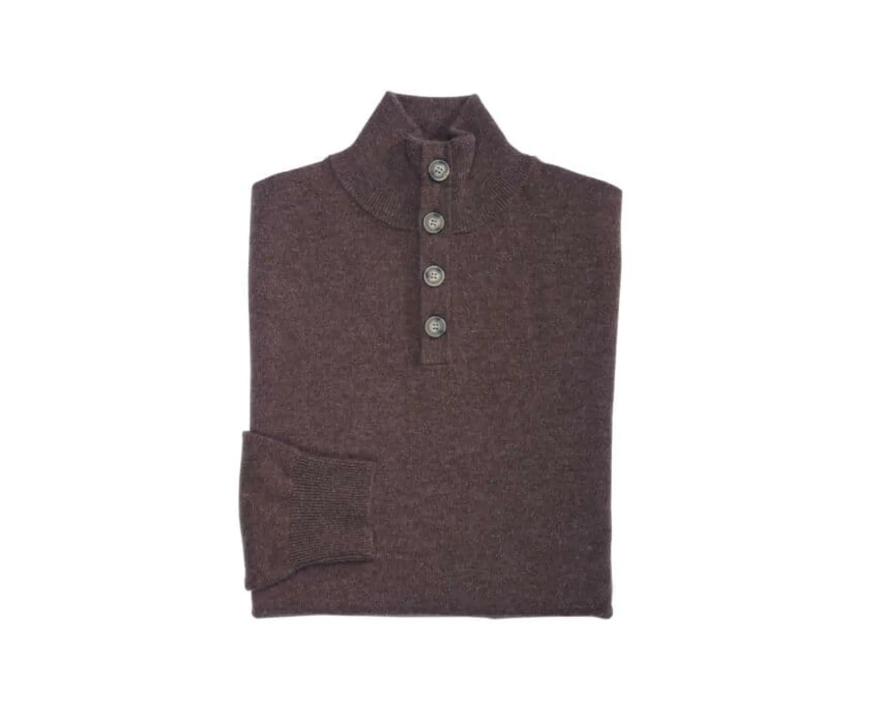 Bexley | Brown High-Collar Wool Jumper Kiltan Chestnut Brown