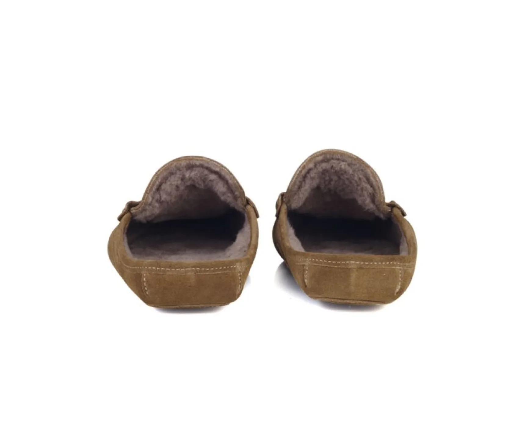 Bexley | Chamois Suede Wool Lining Mules Slippers Hazelnut Suede