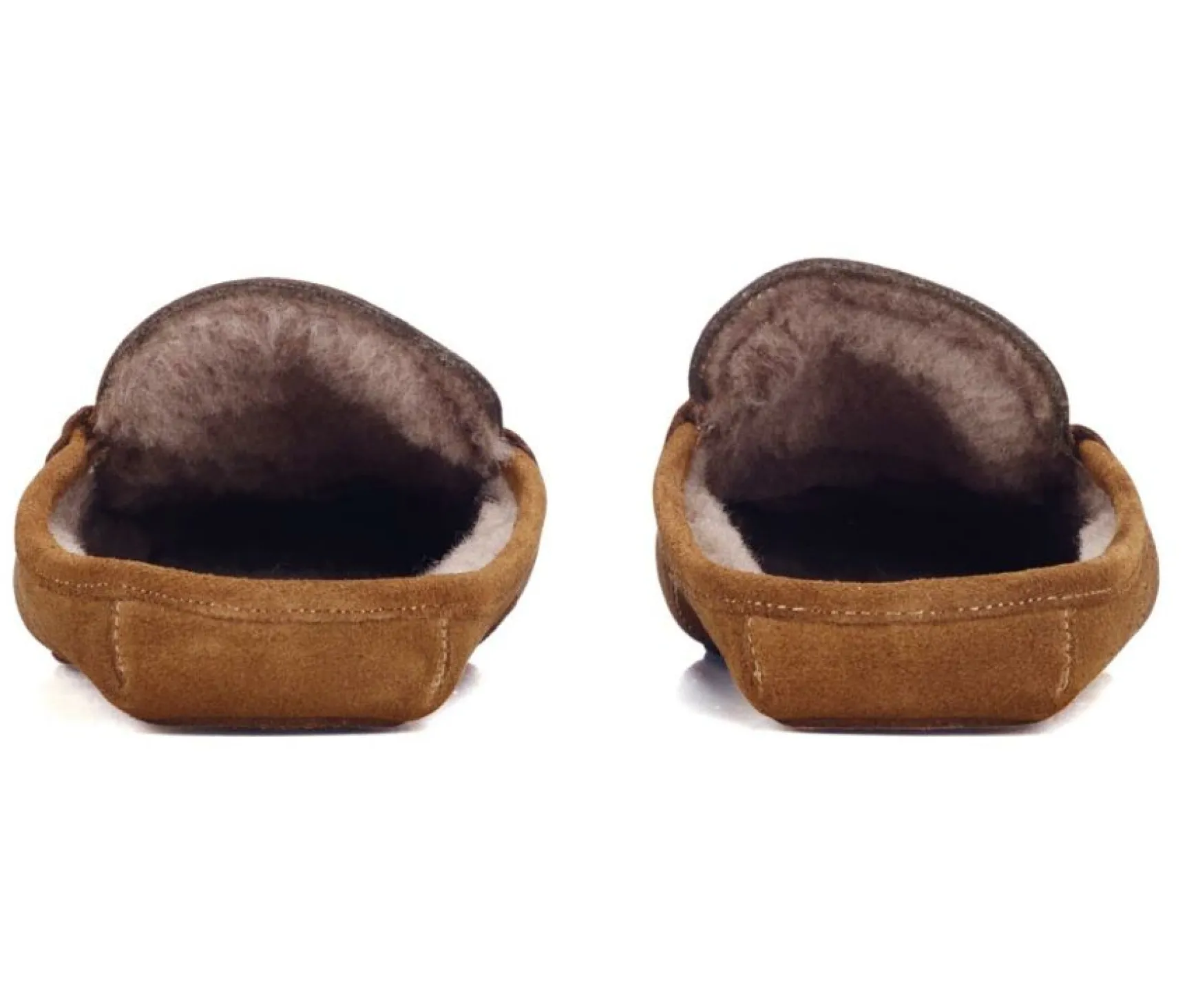 Bexley | Chamois Suede Wool Lining Mules Slippers Hazelnut Suede