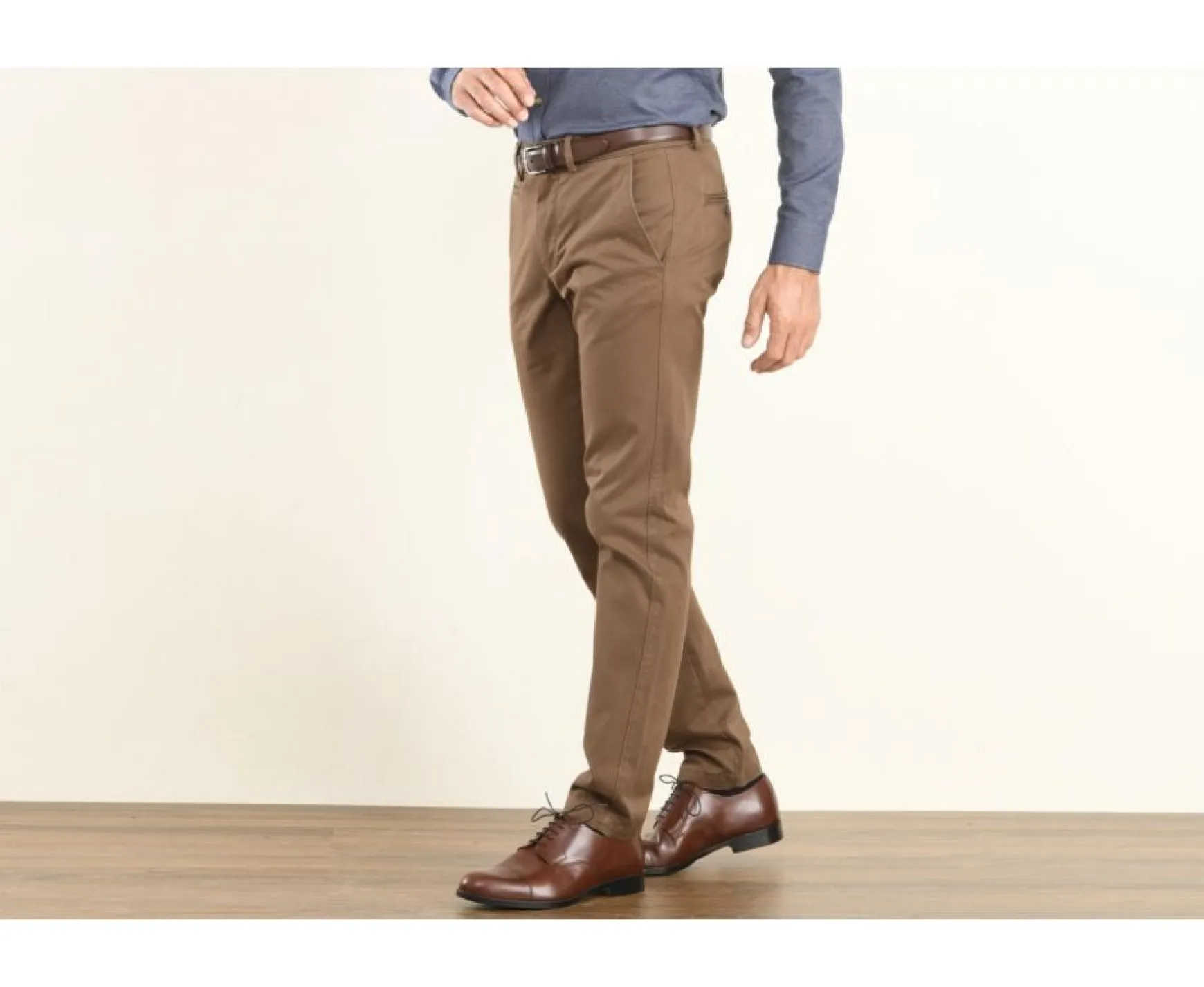 Bexley Adjusted Fit | Chino Trousers For Men Nigel Ii Chocolate