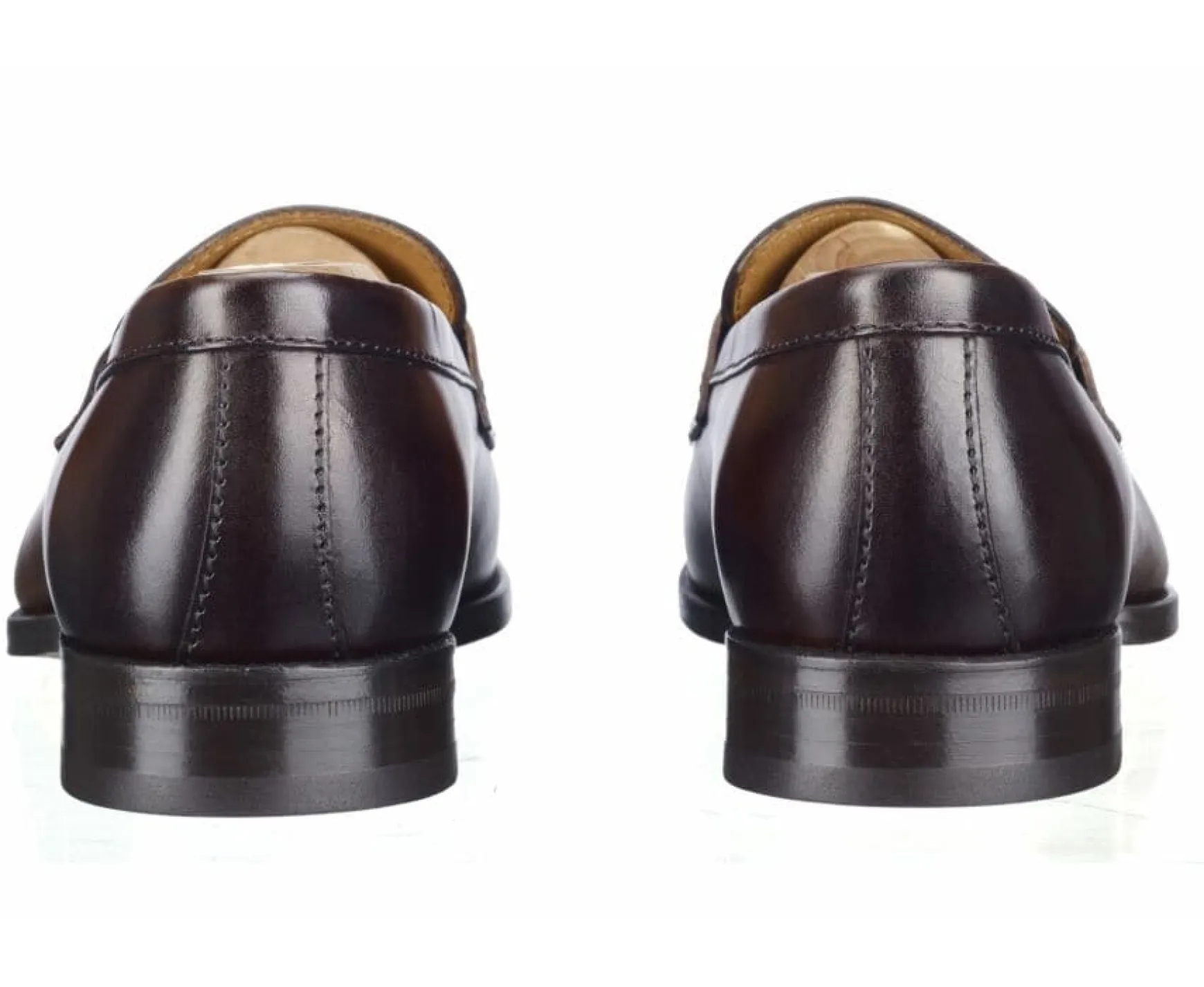 Bexley Loafers | Chocolate Leather Men'S Penny Loafers Wembley Classic Patina Chocolate