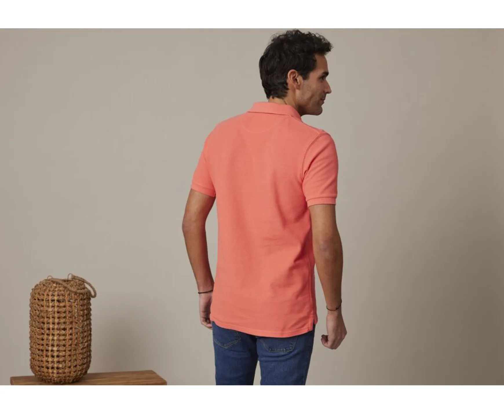 Bexley Adjusted Fit | Coral Men'S Polo Shirt Andy Ii Coral Pink Melange