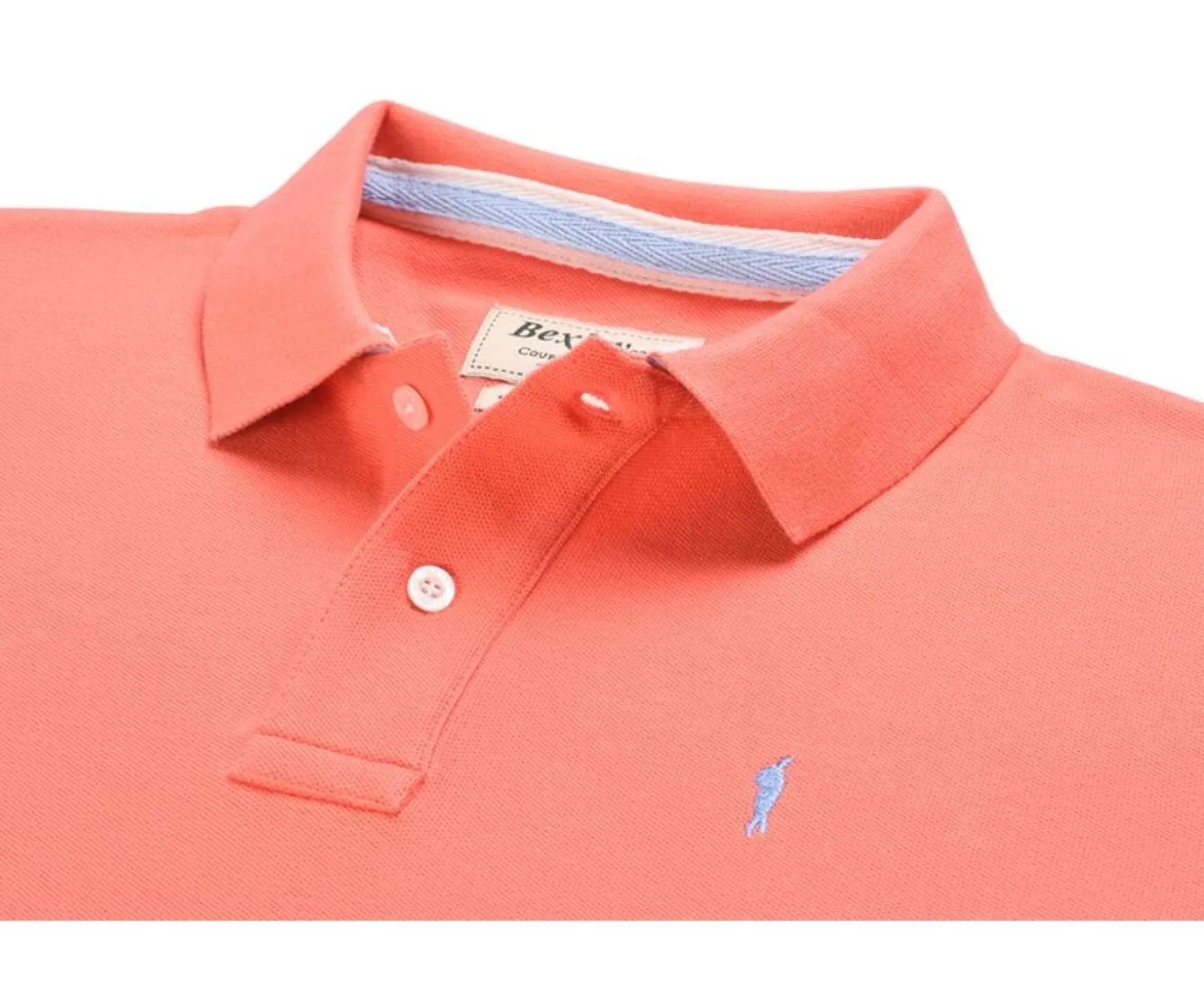 Bexley Adjusted Fit | Coral Men'S Polo Shirt Andy Ii Coral Pink Melange