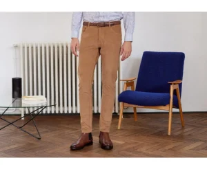 Bexley Adjusted Fit | Corduroy Men'S 5 Pocket Trousers - Kars | Camel