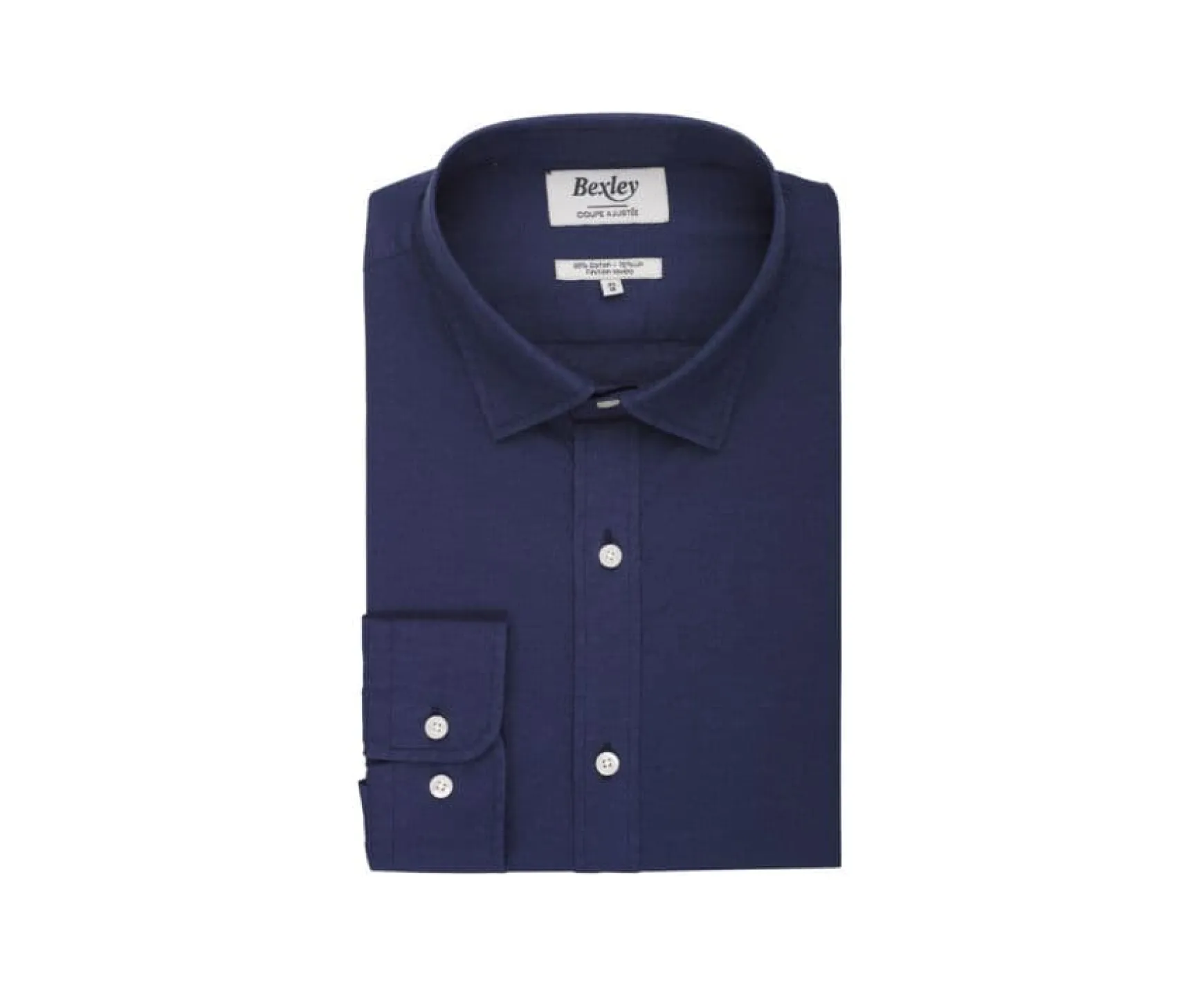 Bexley | Cotton Linen Shirt Silbert Navy