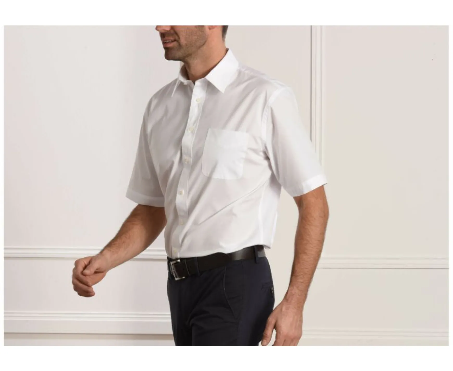 Bexley | Cotton Shirt - Chest Pocket Albert Mc White