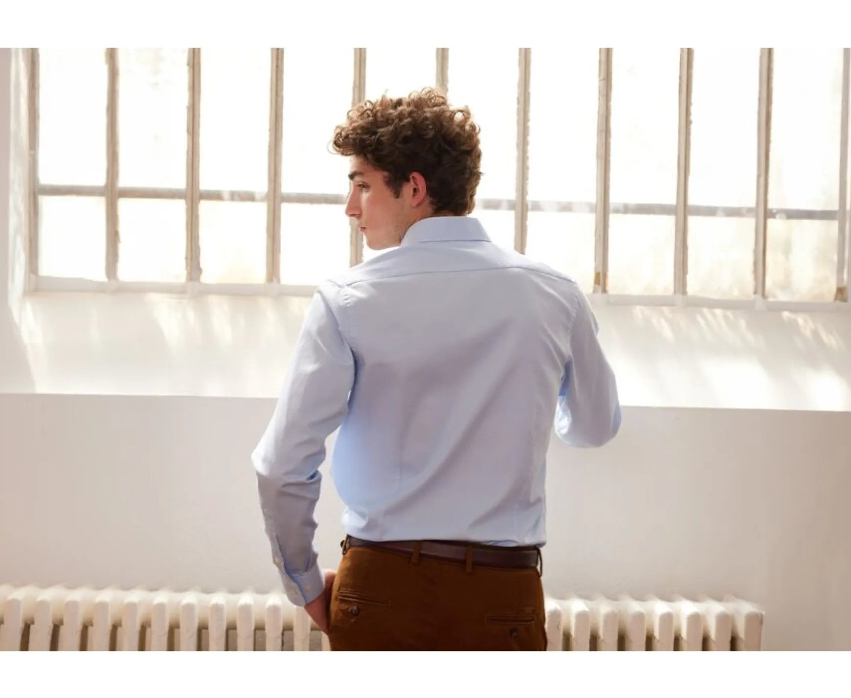 Bexley | Cotton Shirt Giorgio Pale Blue