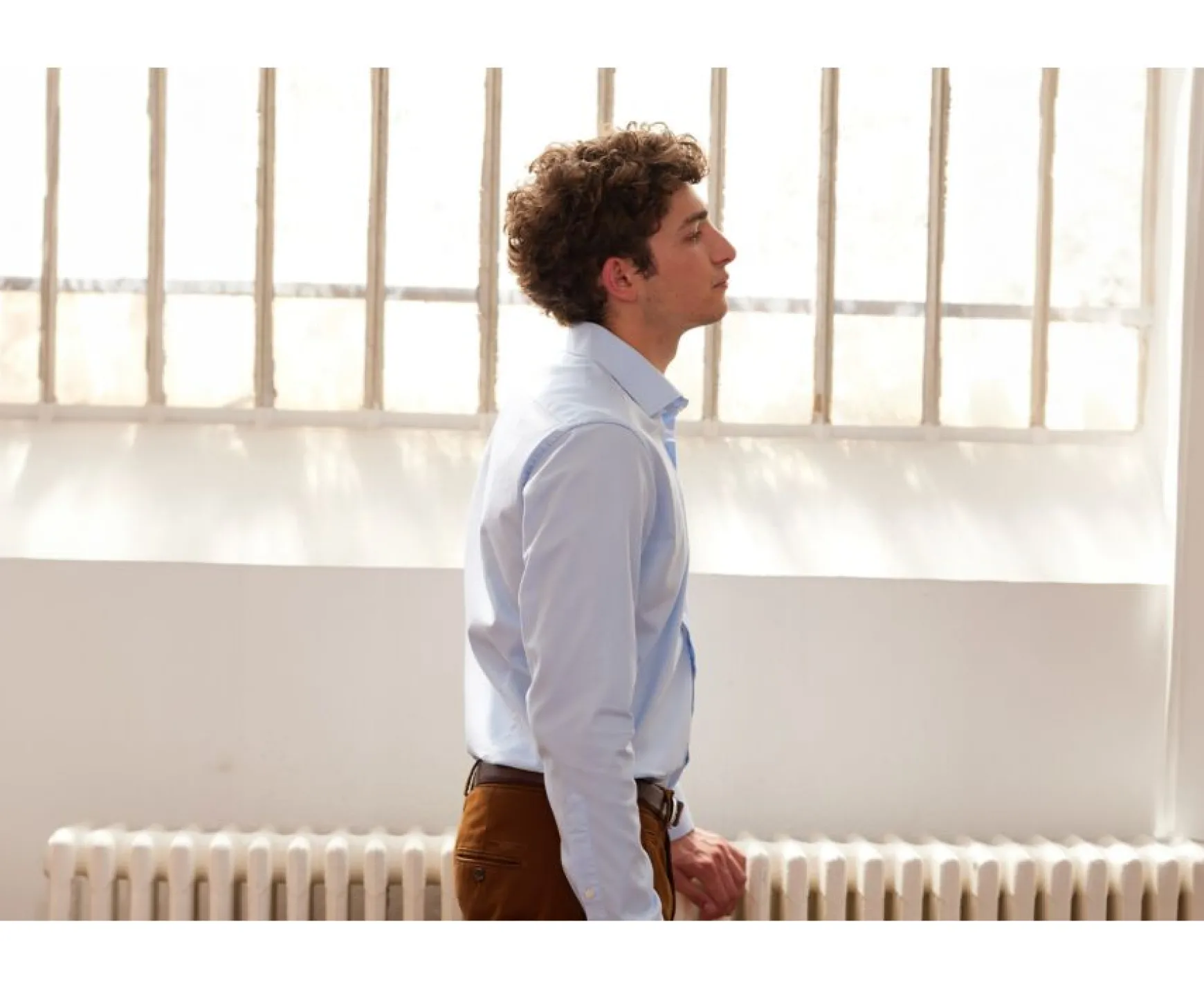 Bexley | Cotton Shirt Giorgio Pale Blue