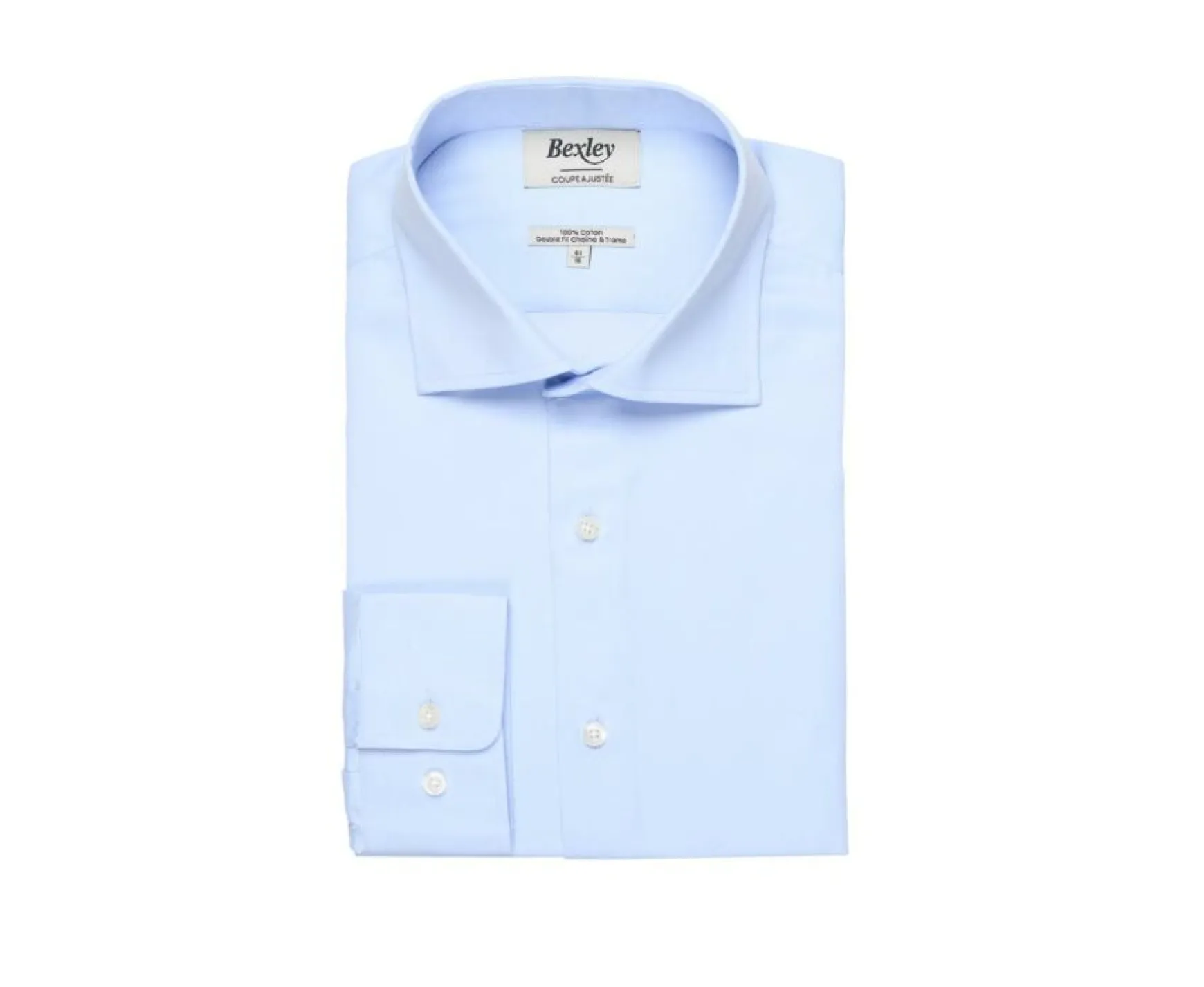 Bexley | Cotton Shirt Giorgio Pale Blue