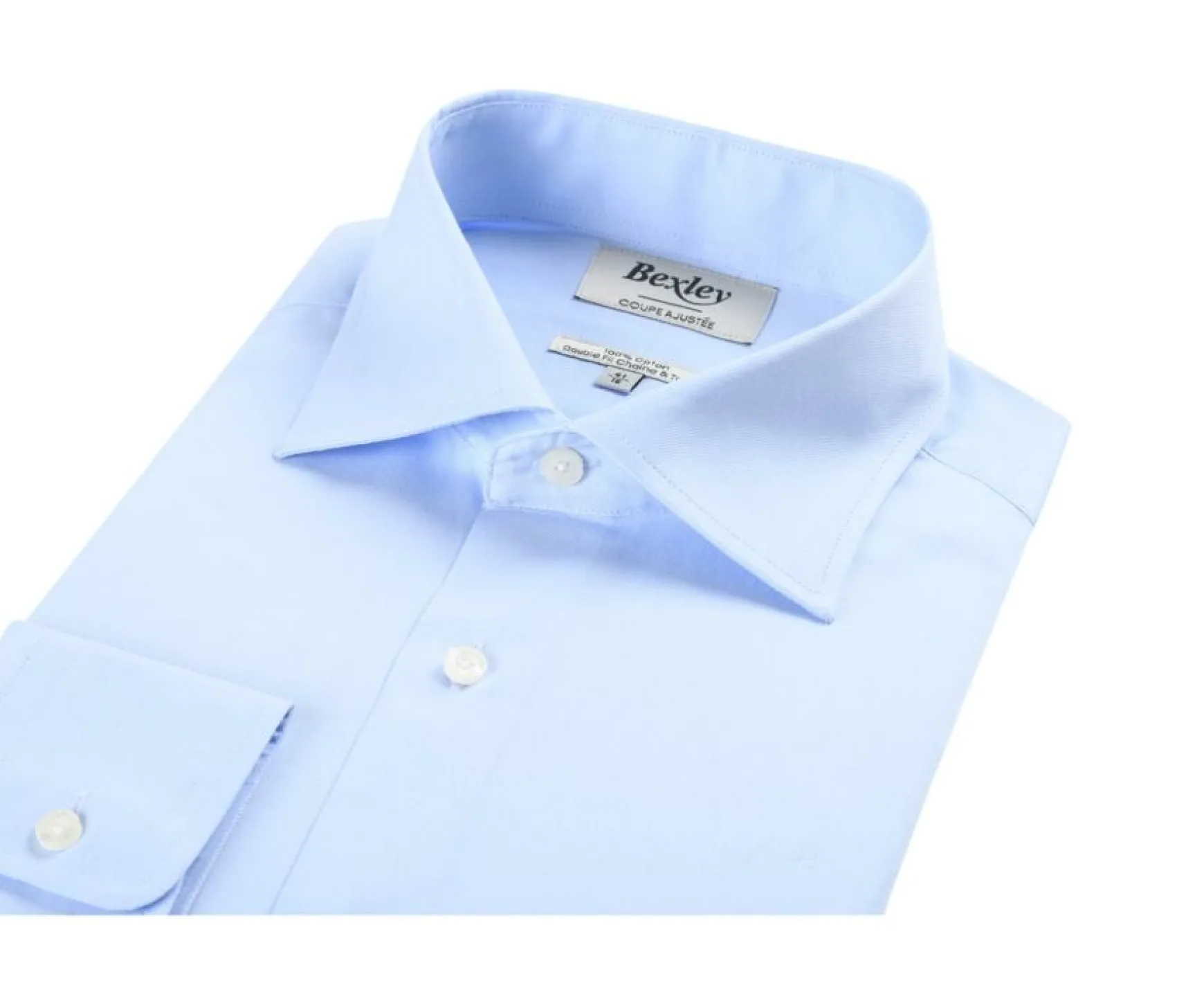 Bexley | Cotton Shirt Giorgio Pale Blue
