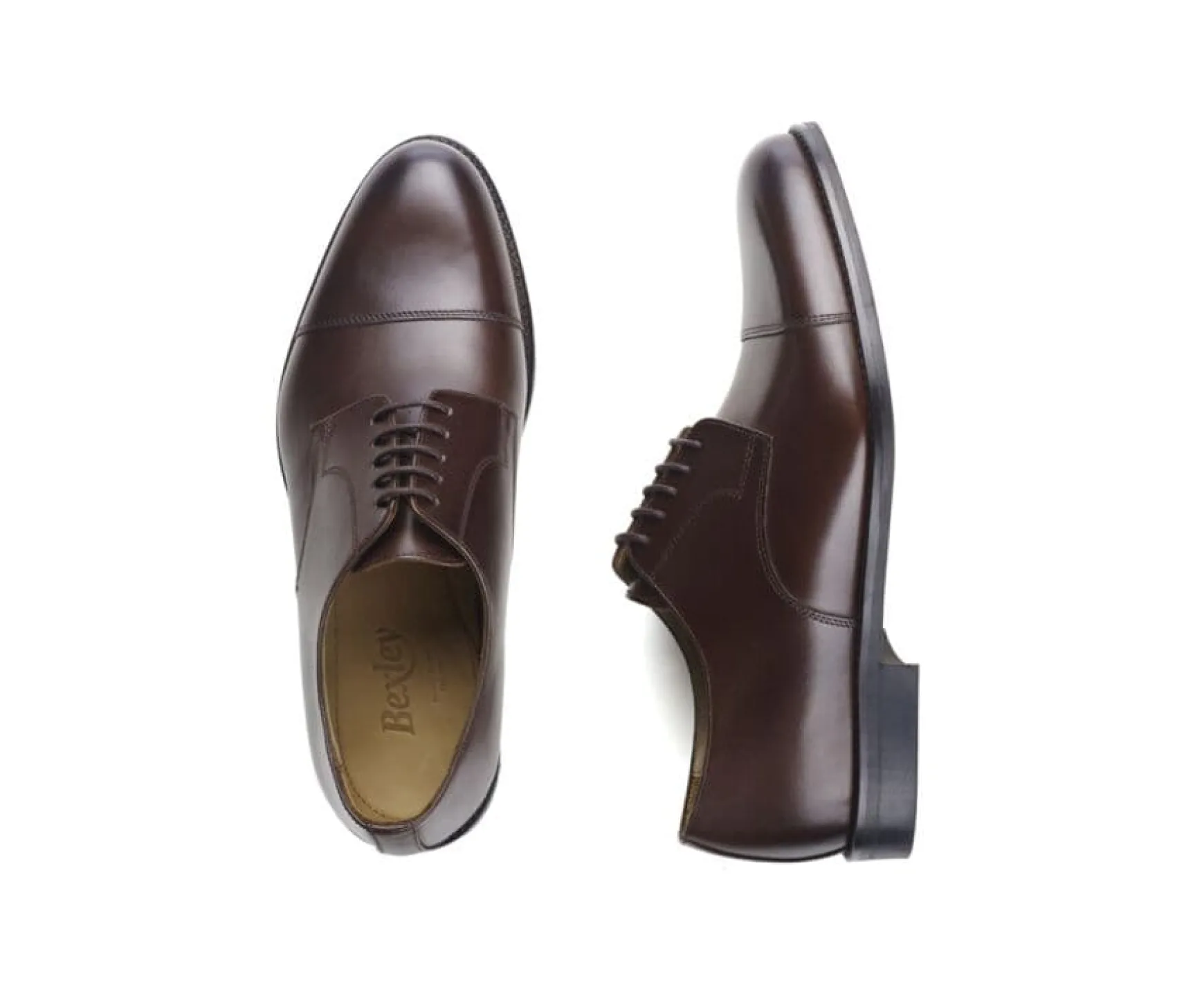 Bexley Derby Shoes | Derby Shoes - Rubber Sole - Mayfair Classic Gomme Ville | Chocolate