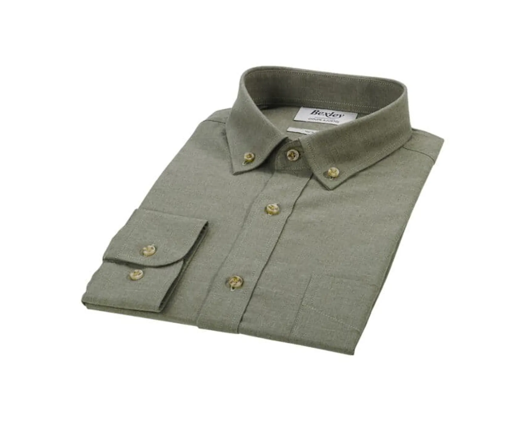 Bexley | Flannel Shirt - Pocket - Alexander | Army Green