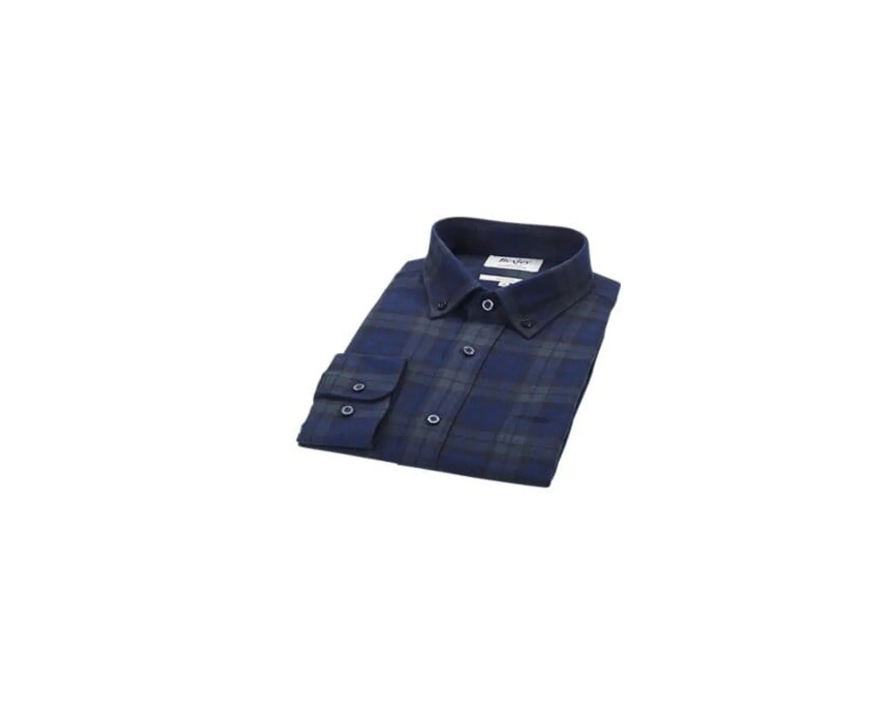 Bexley | Flannel Shirt - Pocket - Andrick | Navy & Dark Green