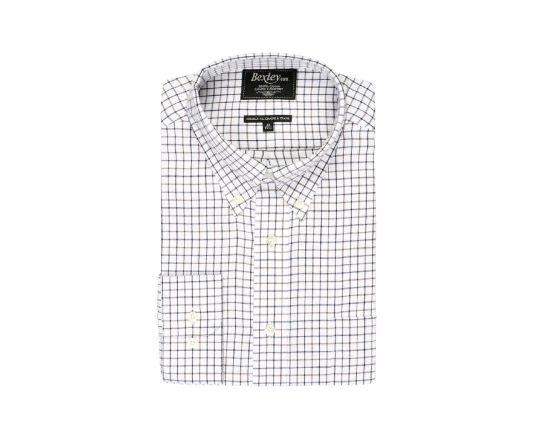 Bexley | Flannel Shirt With Checks Lindsay Blue And Beige