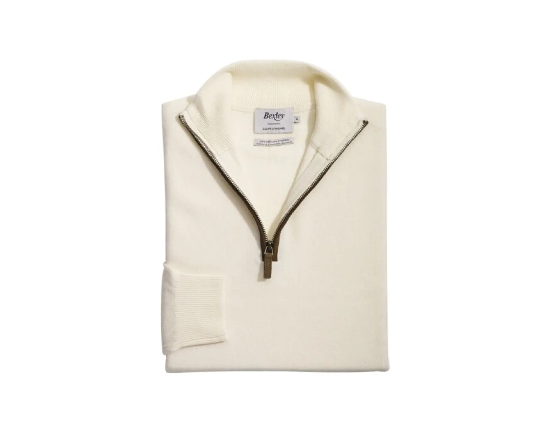 Bexley | Half-Zip Wool Jumper - Keithy | Unbleached