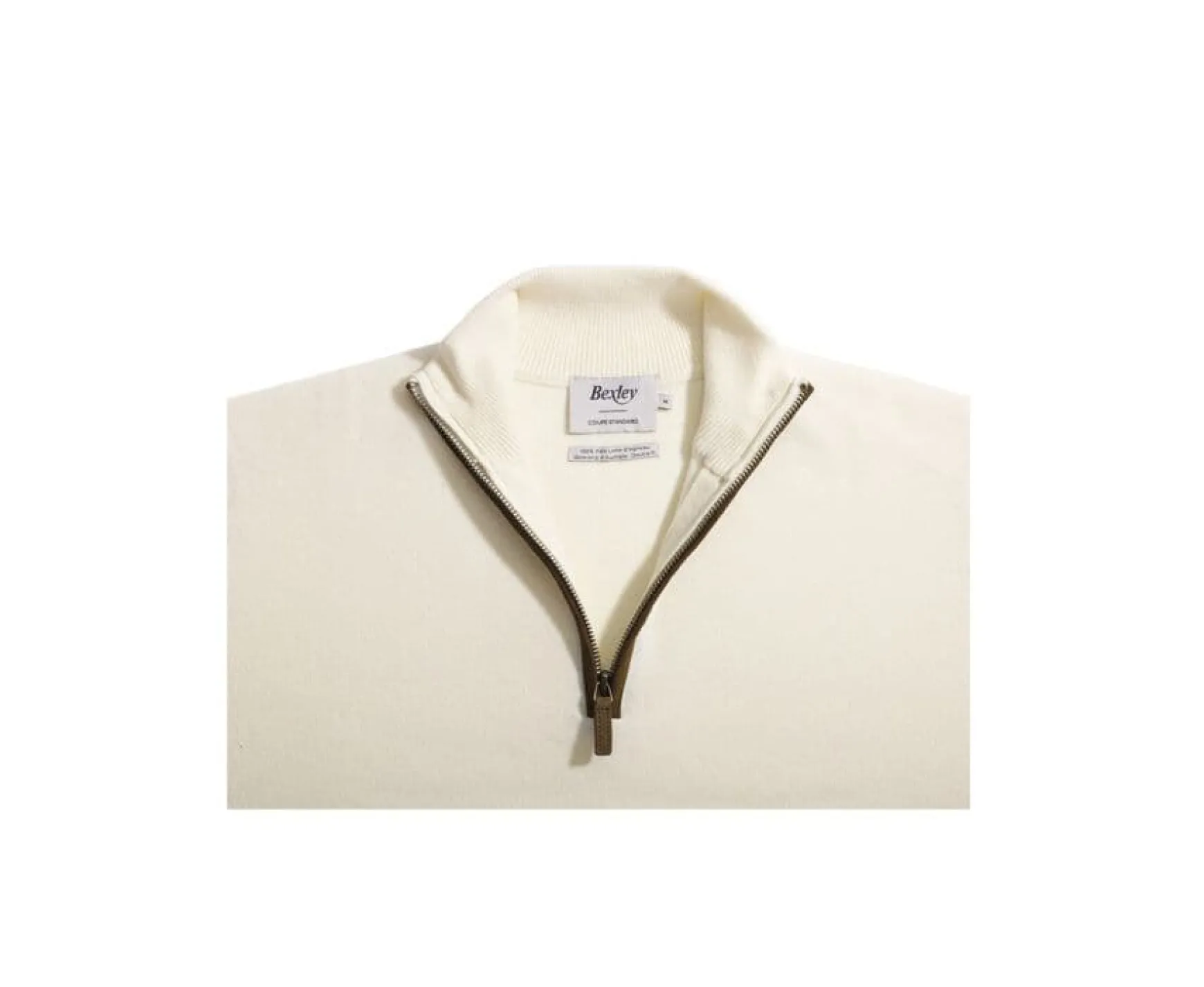 Bexley | Half-Zip Wool Jumper - Keithy | Unbleached