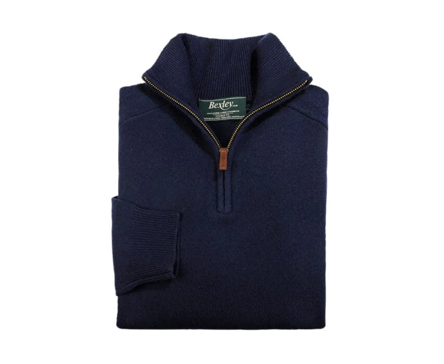 Bexley | Half-Zip Wool Jumper Kenneth Navy
