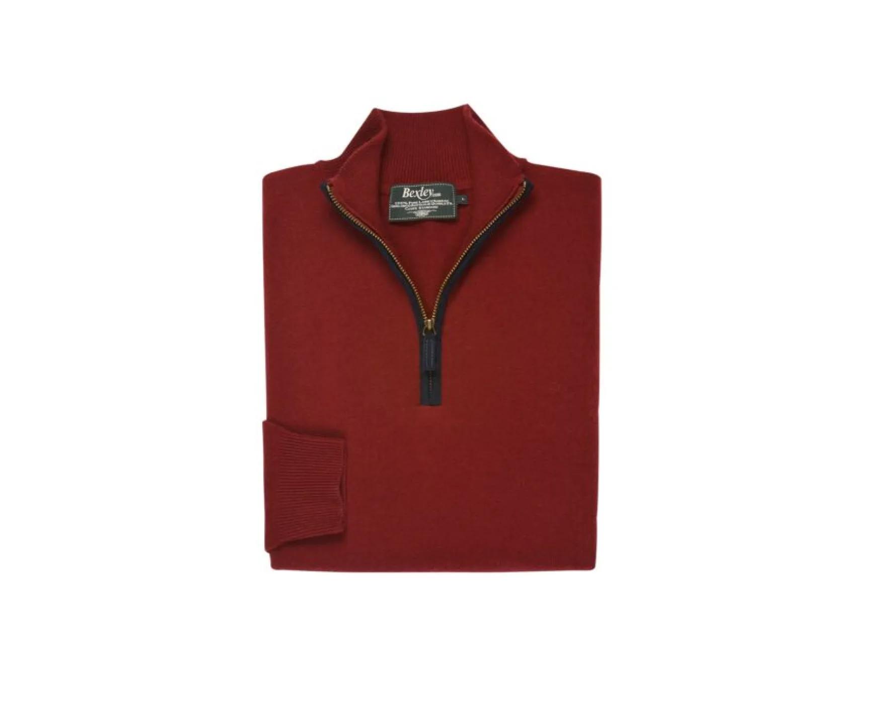 Bexley | Half-Zip Wool Pullover Keithy Dark Red
