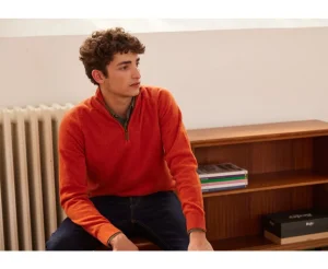 Bexley | Half-Zip Wool Sweater - Kenneth | Amber