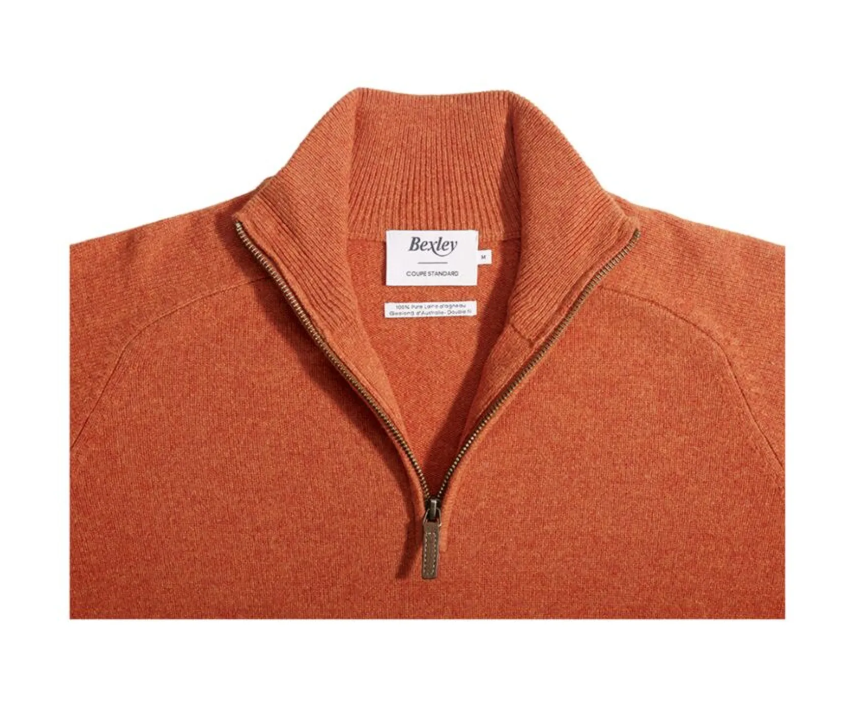 Bexley | Half-Zip Wool Sweater - Kenneth | Amber