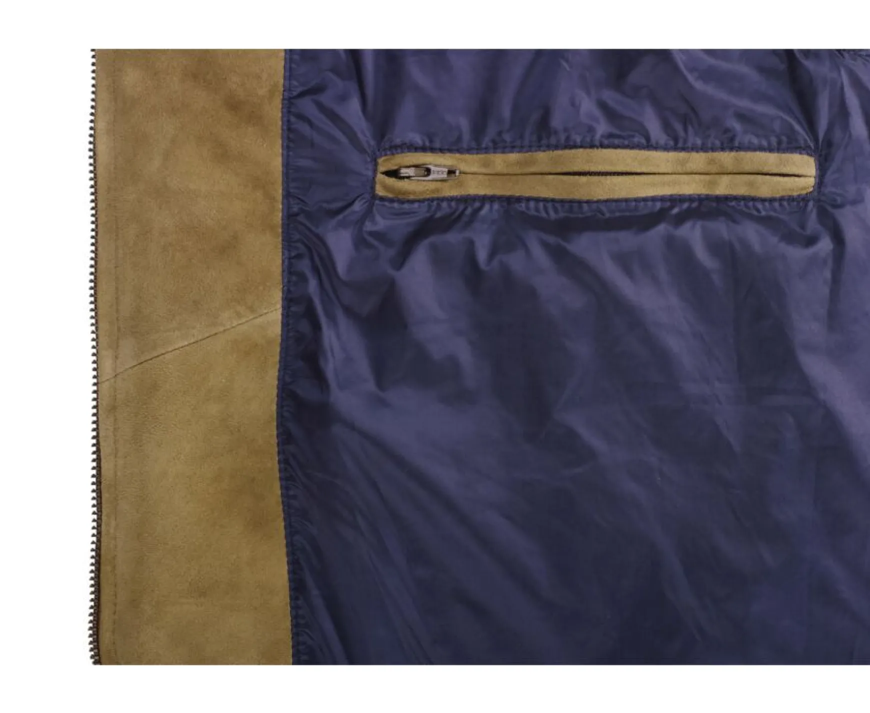 Bexley | Hazelnut Leather Sleeveless Down Gilet Niklas Chamois