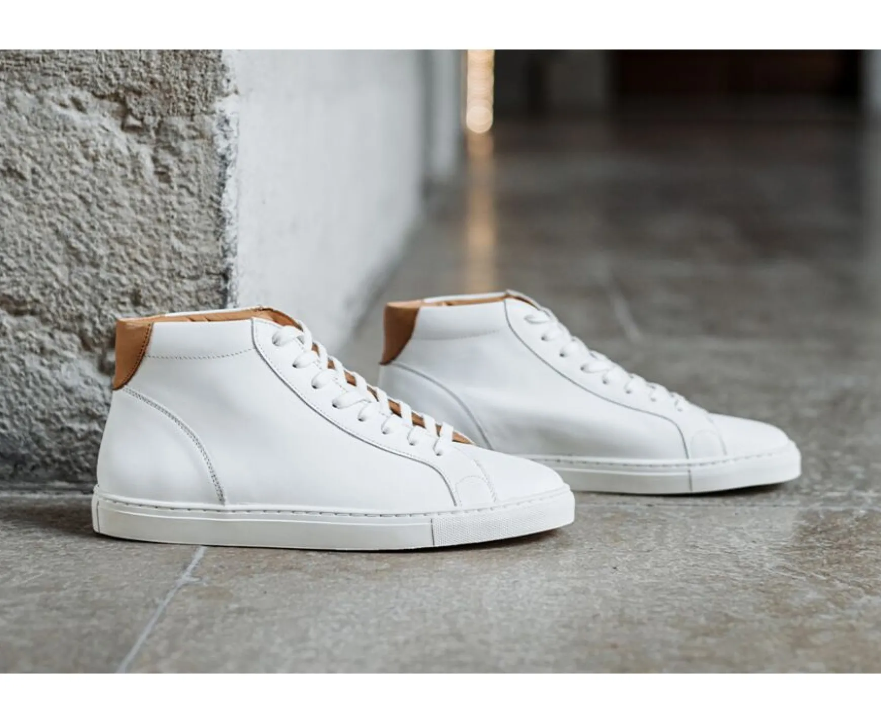 Bexley Trainers & Sneakers | High Top Trainers - Thornlea | White