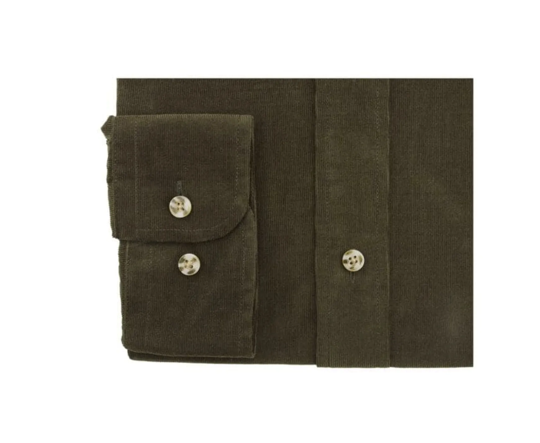 Bexley | Khaki Corduroy Shirt Wayne Kaki
