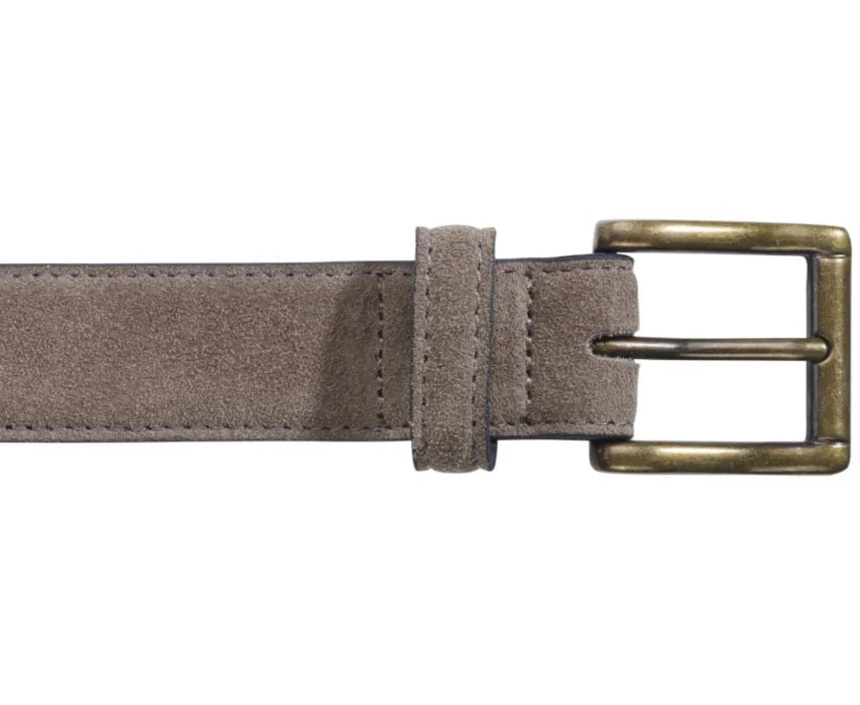 Bexley | Khaki Suede Belt For Men Harrowgate Kakhi Suede