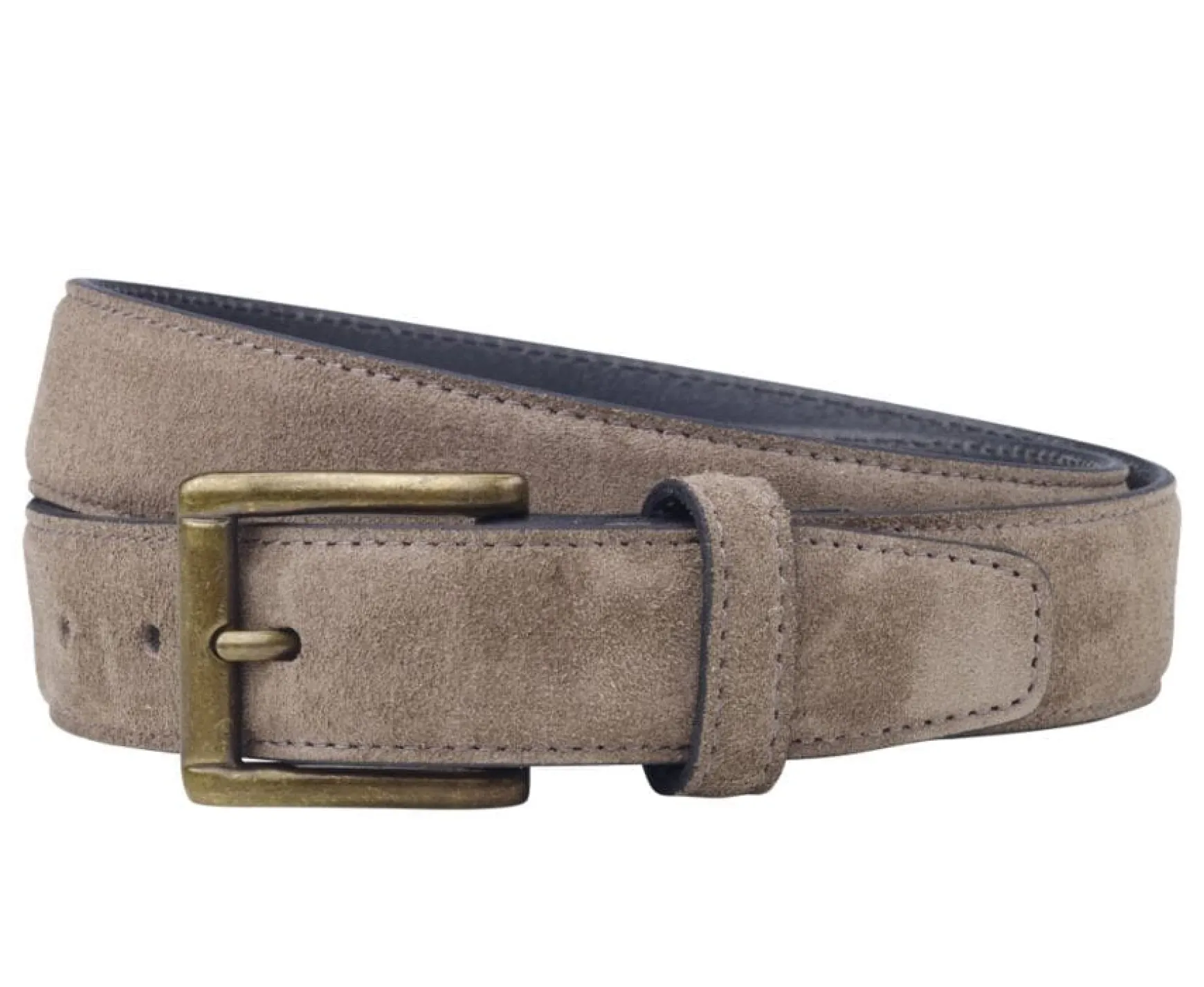 Bexley | Khaki Suede Belt For Men Harrowgate Kakhi Suede