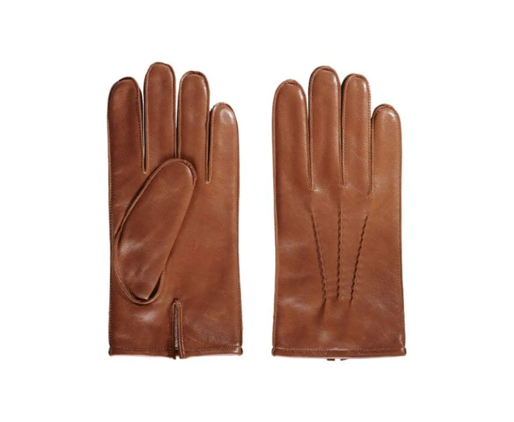 Bexley | Lambskin Men'S Leather Gloves | Brown Cognac