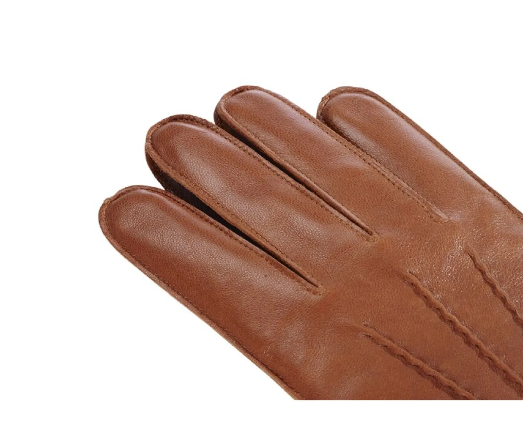 Bexley | Lambskin Men'S Leather Gloves | Brown Cognac