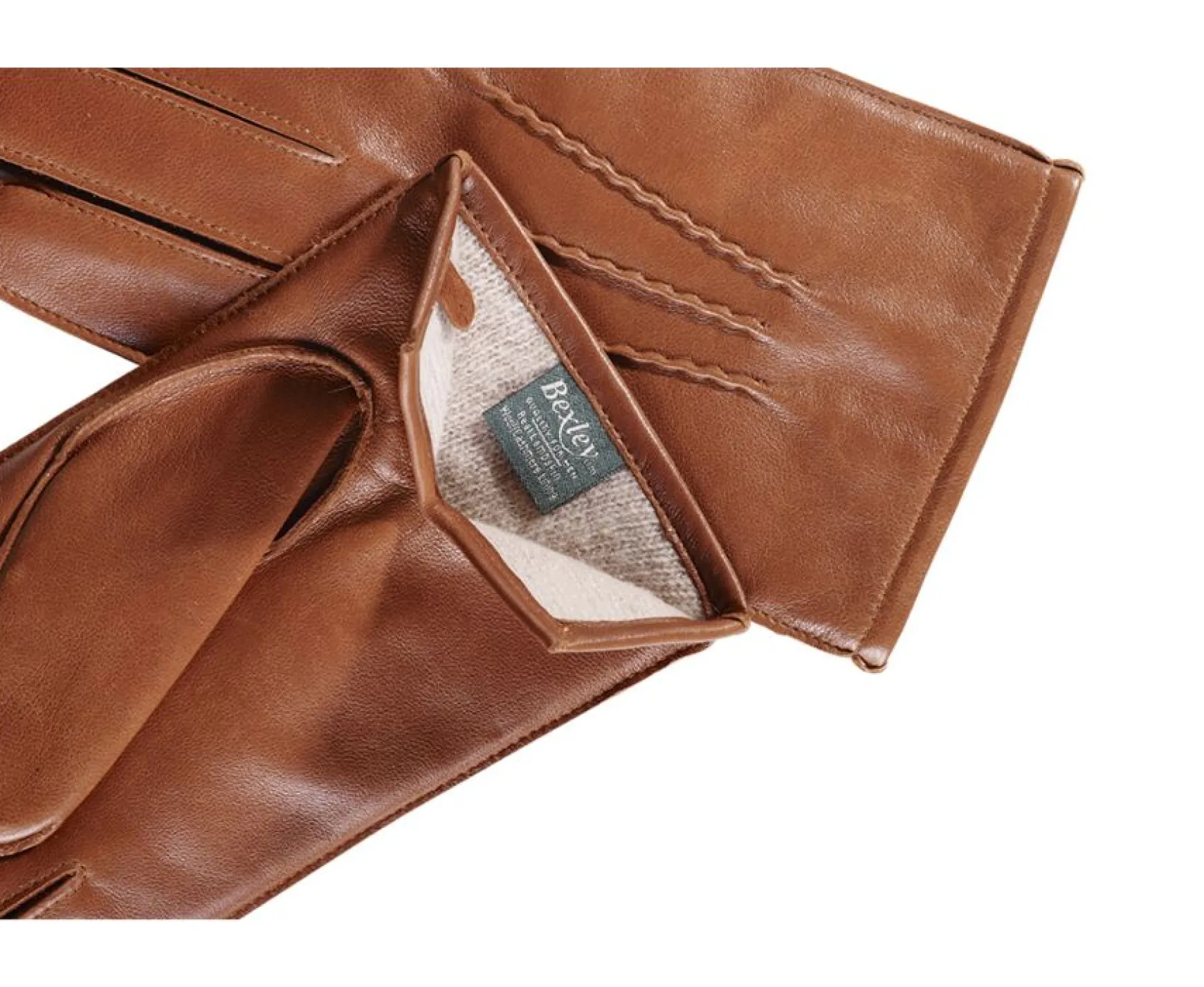 Bexley | Lambskin Men'S Leather Gloves | Brown Cognac