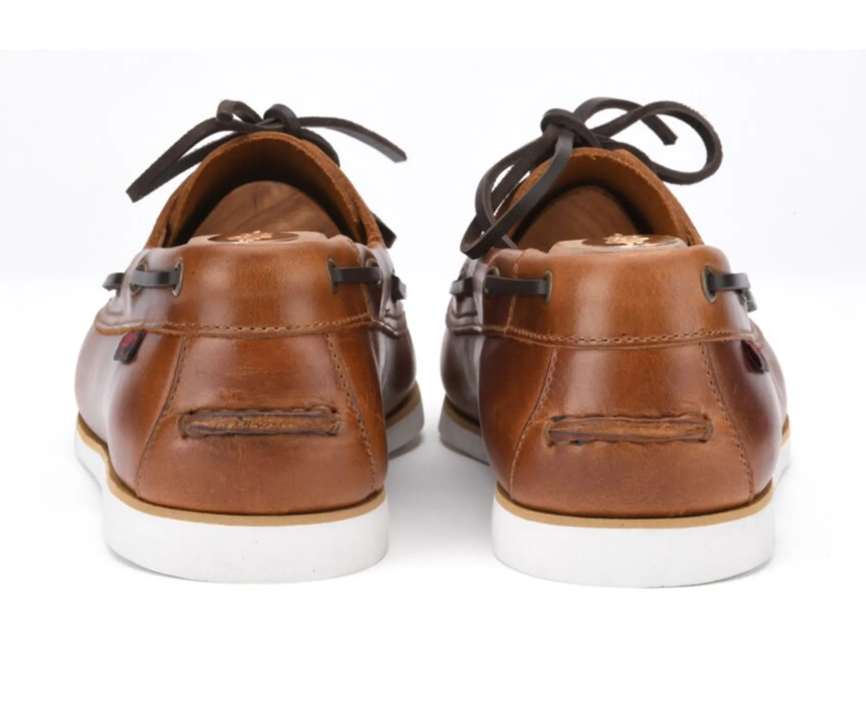 Bexley Moccasins | Leather Boat Shoes Trawler Brown Cognac