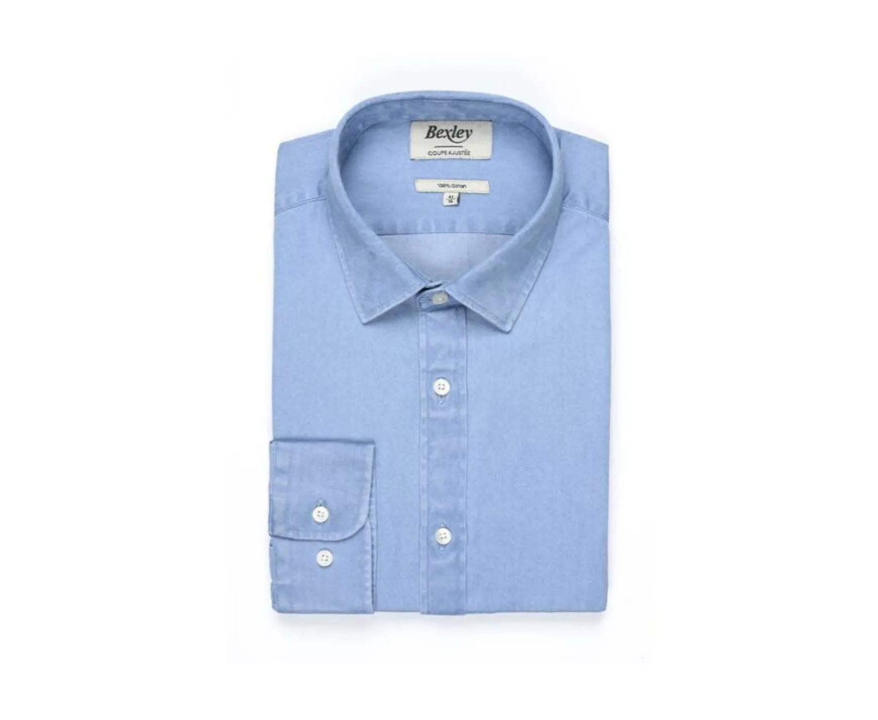 Bexley | Light Indigo Denim Shirt Jacquemin Light Denim