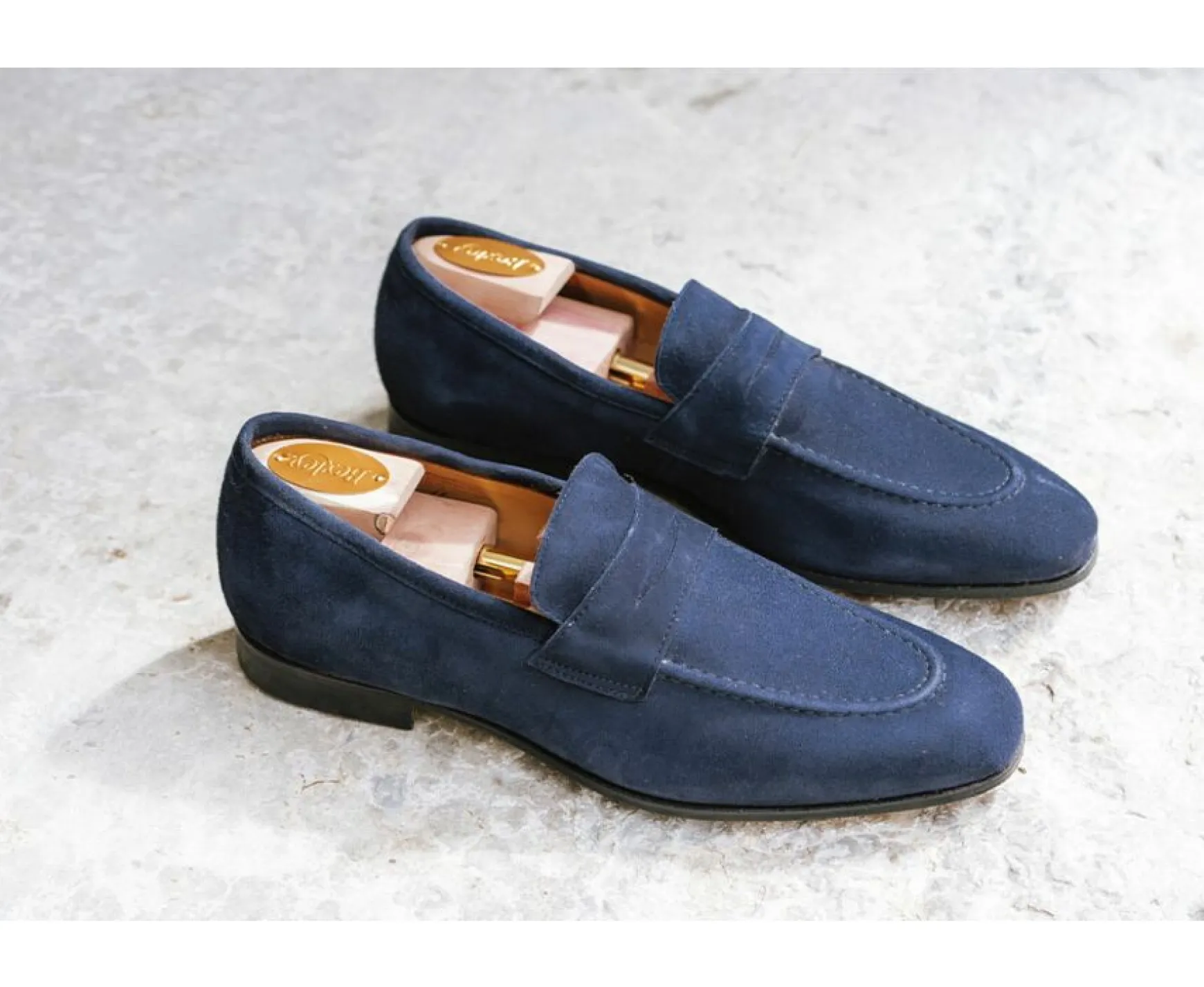 Bexley Comfort Shoes | Loafers Brione Navy Suede