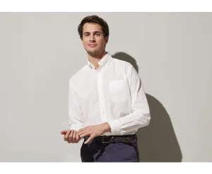 Bexley | Long Sleeve Cotton Linen Shirt Colten White