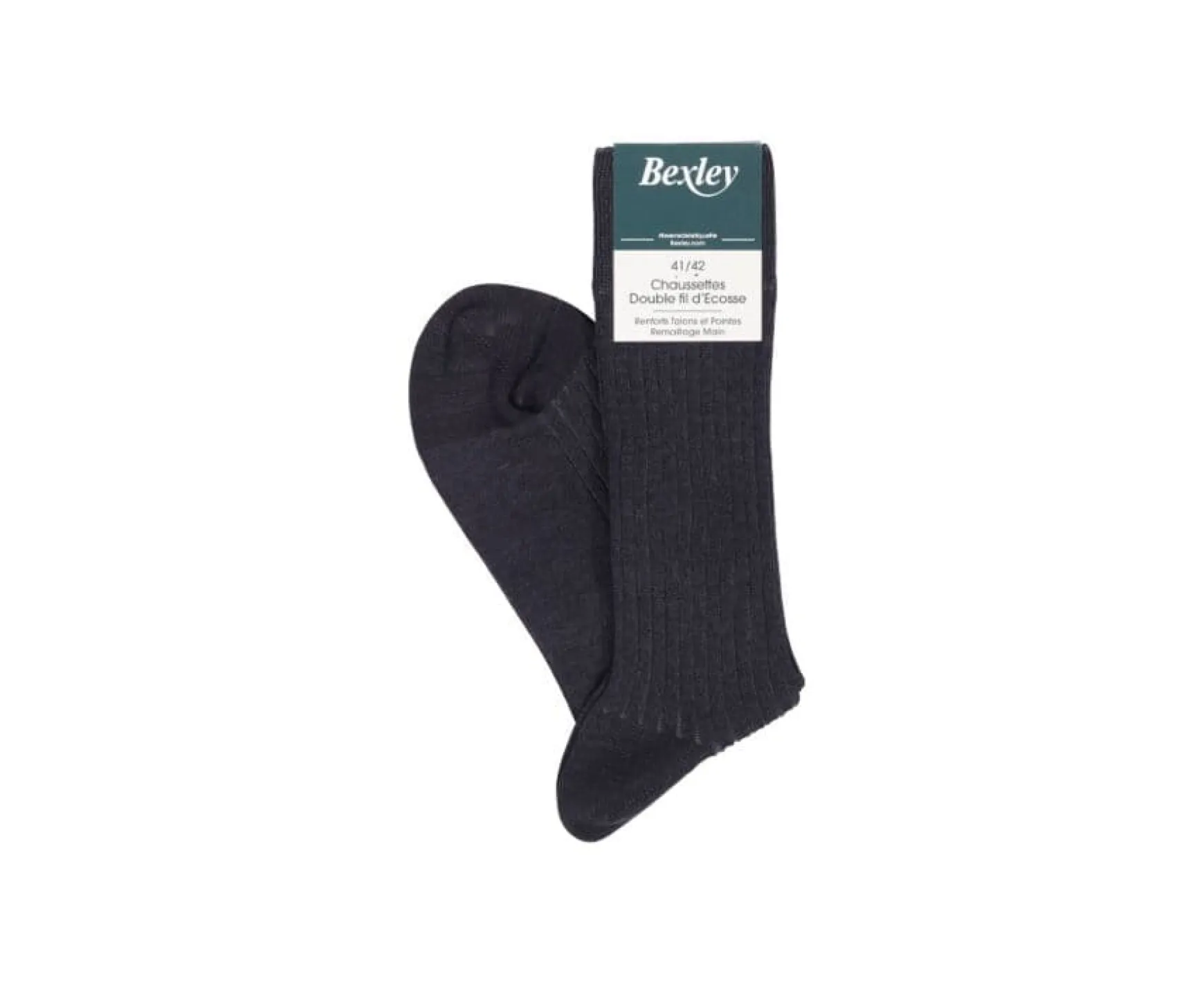 Bexley | Men'S Black & Grey Mercerised Cotton Socks Black And Grey