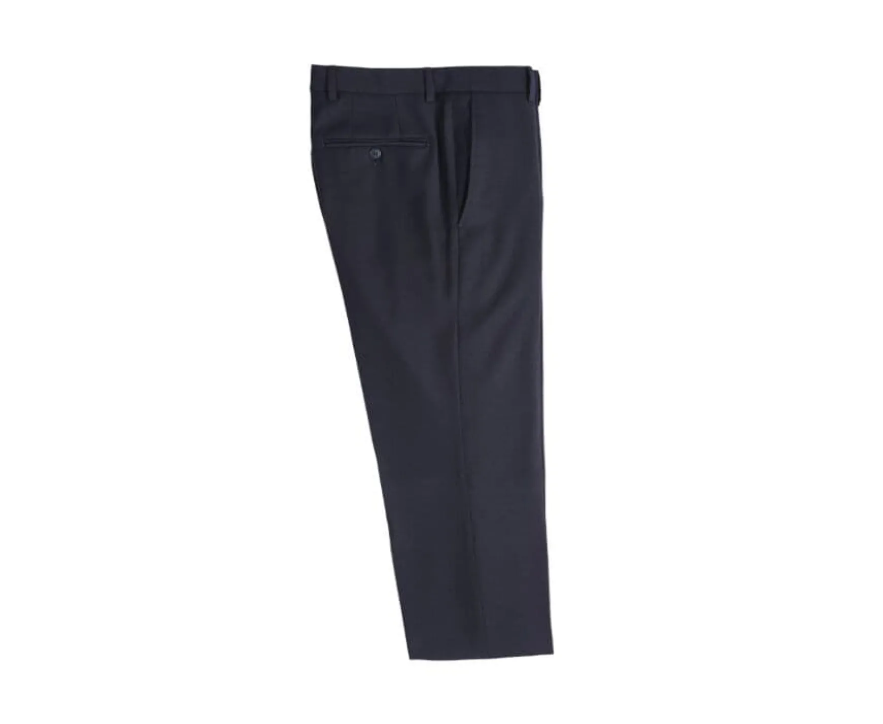 Bexley | Men'S Black Suit Trousers Lazare Blackblack With Black Waistband