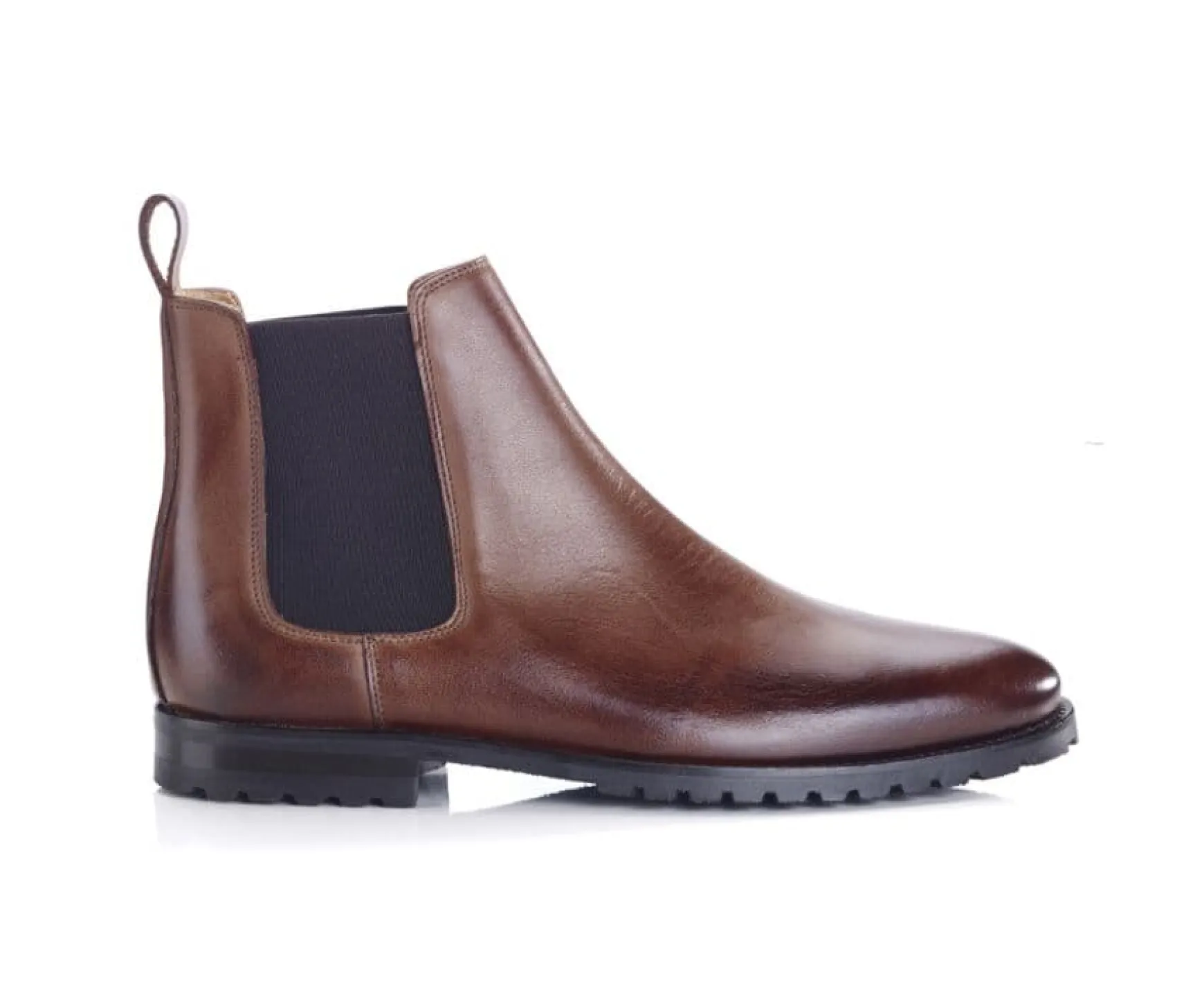 Bexley Boots Shoes | Men'S Chelsea Boots Rubber Outsole With Separate Heel - Bentfield Gomme | Patina Chocolate
